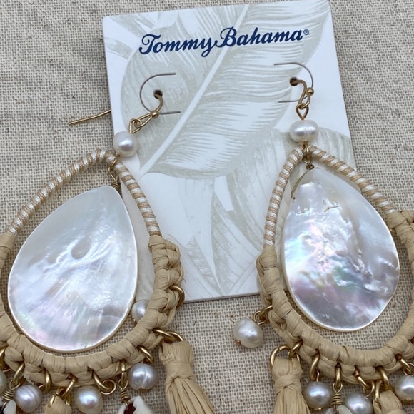 Tommy Bahama NEW  Madreperla Tassel Earrings NWT - Picture 5 of 6
